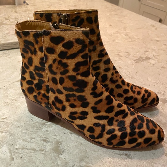 Leopard print J Crew Booties - Picture 3 of 4